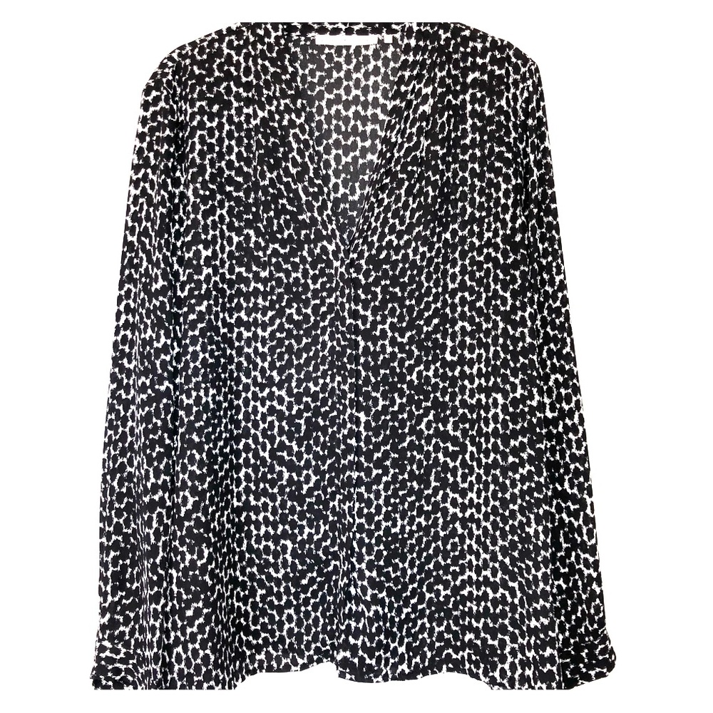 Black and White Blouse